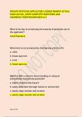 PRIVATE PESTICIDE APPLICATOR LICENSE NEWEST ACTUAL EXAM ACTUAL &sol;&sol;WITH COMPLETE QUESTIONS AND  ANSWERS&sol;&sol; VERIFIED&sol;&sol;GRADED A&plus;&sol;&sol;