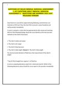 CAPSTONE ATI NCLEX MEDICAL SURGICAL ASSESSMENT 1&comma; ATI CAPSTONE ADULT MEDICAL EXAM