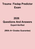 Trauma Fisdap Predictor Exam &ndash; Practice Questions & Study Guide PDF