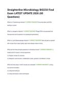 Straighterline Microbiology BIO250 Final  Exam LATEST UPDATE 2026 &lpar;60  Questions&rpar; 