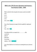 BIOL 252- CNS Practice Questions And Answers - Test Practice Guide &ndash; 2026
