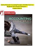 Full Solution Manual for Accounting Principles &lpar;14th Edition&rpar; by Jerry J&period; Weygandt&comma; Paul D&period; Kimmel&comma; and Jill E&period; Mitchell Complete Coverage &lpar;Chapters 1-27&rpar; Verified Mathematical Solutions Accounting Equation &sol; Journalizing &sol; Merchandising &sol; Financial State