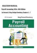 Solution Manual for Payroll Accounting 2025&comma; 35th Edition by Bernard J&period; Bieg&comma; Bridget Stomberg&comma; Chapters 1 - 7&comma; Complete Verified Newest Version