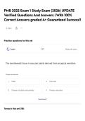 PMB 2022 Exam 1 Study Exam &lpar;2026&rpar; UPDATE Verified Questions And Answers &vert; With 100&percnt; Correct Answers graded A&plus; Guaranteed Success&excl;&excl;