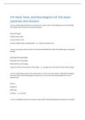 ATI Head&comma; Neck&comma; and Neurological 3&period;0 Test Exam  questions and answers 