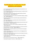 Forklift Operator Certification Test -1 Questions and Answers