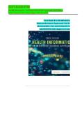 Test Bank for Health Informatics&colon; An Interprofessional Approach&comma; Third Edition by Lynda R&period; Hardy &mdash; Latest Update 2026 &bull; A&plus; Exam Prep