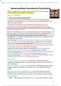 Samenvatting Forensische psychiatrie&excl; 19&sol;20 