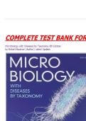 COMPLETE TEST BANK FOR&colon; Microbiology with Diseases by Taxonomy 6th Edition by Robert Bauman &lpar;Author&rpar; Latest Update&period;
