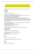 CRC Practice Exam Review with all Correct & 100&percnt; Verified Answers &vert;Latest Version &vert;Already Graded A&plus;