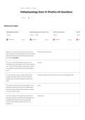 Pathophysiology Exam -1 &lpar;Practice ATI Questions&rpar; and verified accurate Answers &period;pdf