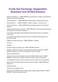 Funds Gas Exchange&comma; Oxygenation Questions and Verified Answers