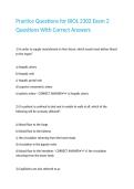 Practice Questions for BIOL 2302 Exam 2 Questions With Correct Answers&period;