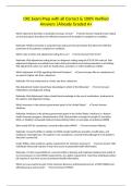 CRC Exam Prep with all Correct & 100&percnt; Verified Answers &vert;Already Graded A&plus;