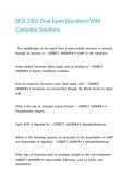 BIOL 2302 Final Exam Questions With Complete Solutions 