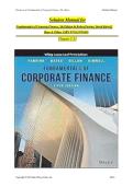 Full Solution Manual for Fundamentals of Corporate Finance &lpar;5th Edition&rpar; by Robert Parrino&comma; David Kidwell&comma; Thomas Bates&comma; and Stuart Gillan Complete Coverage &lpar;Chapters 1-21&rpar; Verified Mathematical Solutions Capital Budgeting &sol; Time Value of Money &sol; Risk and