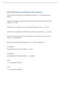 NUR 400 Exam1 questions and answers 