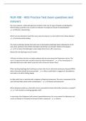 NUR 400 - HESI Practice Test Exam questions and  answers