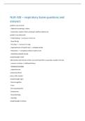 NUR 420 &ndash; respiratory Exam questions and  answers 