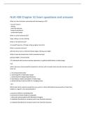 NUR 250 anxiety Exam questions and answers 