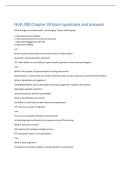 NUR 250 Exam 3 Exam questions and answers 