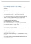 NUR 250 Exam 4 Exam questions and answers 