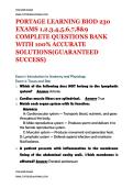 PORTAGE LEARNING &vert; BIOD 230 EXAMS 1&comma;2&comma;3&comma;4&comma;5&comma;6&comma;7&comma;8&9 &vert; COMPLETE QUESTIONS BANK WITH 100&percnt; ACCURATE SOLUTIONS&lpar;GUARANTEED SUCCESS&rpar;