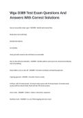 Wgu D389 Test Exam Questions And Answers With Correct Solutions 