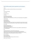 NUR 250 anxiety Exam questions and answers 