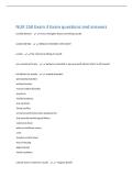 NUR 250 Exam 3 Exam questions and answers 