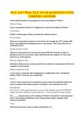 WGU D317 PRACTICE EXAM QUESTIONS WITH VERIFIED ANSWERS