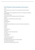 NUR 250 Exam 4 Exam questions and answers 