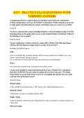 D317 - PRACTICE TEST 4 AND 5 DION PRACTICE EXAM QUESTIONS WITH VERIFIED ANSWERS