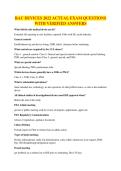 RAC DEVICES 2022 ACTUAL EXAM QUESTIONS WITH VERIFIED ANSWERS