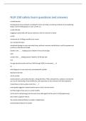 NUR 250 safety Exam questions and answers 