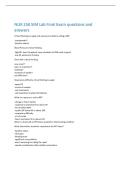 NUR 250 SIM Lab Final Exam questions and  answers 