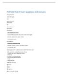 NUR 250 Test 4 Exam questions and answers 