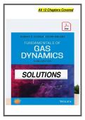 Full Solution Manual for Fundamentals of Gas Dynamics &lpar;3rd Edition&rpar; by Robert D&period; Zucker and Oscar Biblarz Complete Coverage &lpar;Chapters 1-12&rpar; Verified Mathematical Solutions Compressible Flow &sol; Normal & Oblique Shocks &sol; Fanno & Rayleigh Flow Updated 2026 Ve
