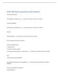 NUR 283 Exam questions and answers 