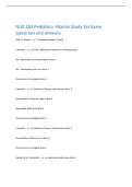 NUR 283 Pediatrics -Master Study Set Exam  questions and answers 