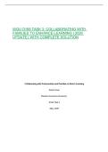 WGU D188 TASK 3&colon; COLLABORATING WITH FAMILIES TO ENHANCE LEARNING &vert; 2026 UPDATE &vert; WITH COMPLETE SOLUTION