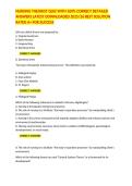 NURSING THEORIST QUIZ WITH 100&percnt; CORRECT DETAILED ANSWERS LATEST DOWNLOADED 2025&sol;26 BEST SOLUTION RATED A&plus; FOR SUCCESS