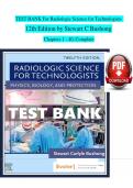 Radiologic Science for Technologists &lpar;12th Edition&rpar; by Stewart C&period; Bushong &ndash; Test Bank &vert; Exam-Ready Questions with Complete Coverage &lpar;Chapters 1&ndash;40&rpar;