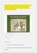 TEST BANK for the Mind's Machine&colon; Foundations of Brain and Behavior 4th Edition by Neil V&period; Watson & S&period; Marc Breedlove Complete Guide A&plus;
