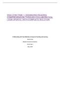 WGU D188 TASK 1&colon; ENHANCING READING COMPREHENSION THROUGH COLLABORATION &vert; 2026 UPDATE &vert; WITH COMPLETE SOLUTION