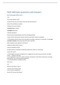 NUR 360 Exam questions and answers 