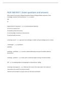 NUR 360 IRAT 1 Exam questions and answers 