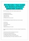 ATLS Alternative 1 Kunci Jawaban Exam Questions and Answers &vert; Updated 2026 &vert; Graded A&plus;