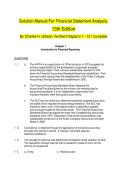 Solution Manual for Financial Statement Analysis&comma; 13th Edition 2026&sol;2027 &ndash; Charles H&period; Gibson &ndash; Complete Verified Chapter Solutions &lpar;1&ndash;13&rpar;
