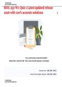 BIOL 250 W1 Quiz 1 Latest updated release 2026 with 100- accurate solutions